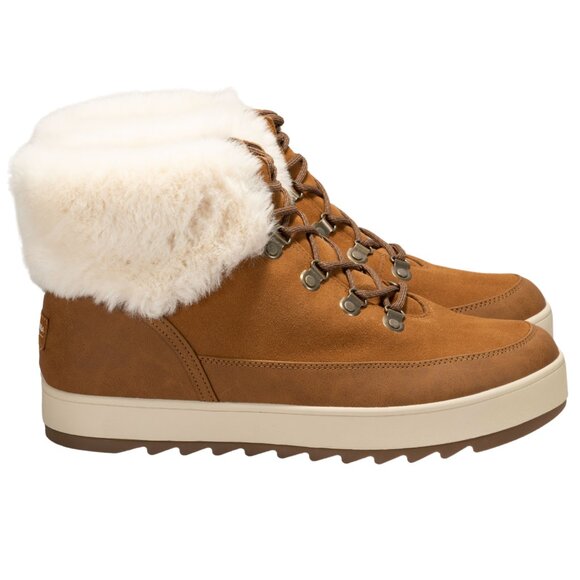 Koolaburra by UGG Womens Tynlee Lace-up Fashion Boot Chestnut Size 10 M - Picture 2 of 13